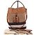 Burberry Borsa a mano e a spalla Ashby con nappa marrone