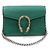 Gucci Tarjetero y monedero Dionysus en piel verde