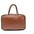 Miu Miu Borsa Bowling con logo in rilievo Marrone - vista 3