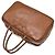 Miu Miu Borsa Bowling con logo in rilievo Marrone - vista 4