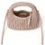 Miu Miu Borsa Hobo in pelle Napa Rosa - vista 6