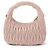 Miu Miu Borsa Hobo in pelle Napa Rosa - vista 7