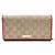 Gucci Cartera larga GG Chain Castaño
