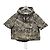Dior Kapuzen-Anorak aus technischem Beige Black Jacquard-Taffeta mit Plan Paris Motiv Braun