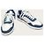 Oblique Dior Sneakers basse Galaxy in denim bianco e blu con motivo obliquo - vista 4