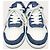 Oblique Dior Sneakers basse Galaxy in denim bianco e blu con motivo obliquo - vista 6