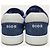 Oblique Dior Sneakers basse Galaxy in denim bianco e blu con motivo obliquo - vista 7