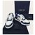 Oblique Dior Sneakers basse Galaxy in denim bianco e blu con motivo obliquo - vista 8