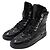 Chanel Baskets montantes en agneau verni - vue 2