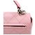 Chanel Bolsa de alça superior com aba acolchoada em pele de cordeiro rosa - vista 6