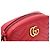 Gucci Borsa a Spalla e Borsa a Tracolla GG Marmont Matelassé Mini Chain Rosso - vista 4