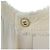 Chanel Abito in seta plissettata con bottoni con logo CC Avorio Bianco - vista 6