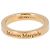 Maison Martin Margiela Anello in argento con logo inciso Arancione - vista 3