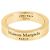 Maison Martin Margiela Anello in argento con logo inciso D'oro