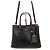 Prada Grande borsa tote doppia in pelle di vitello morbida nera Nero - vista 11