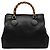 Gucci Borsa Tote Diana in pelle nera con manico in bambù Nero
