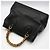Gucci Borsa Tote Diana in pelle nera con manico in bambù Nero - vista 4