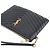 Saint Laurent Clutch piccola trapuntata Nero - vista 4