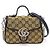 Gucci Borsa Tote Mini Marmont in tela con manico e tracolla Giallo