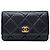 Chanel WOC Season in agnello con finitura satinata nero oro - vista 2