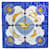 Hermès Sciarpa in seta blu primavera  - vista 7