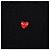 Comme Des Garcons Cardigan PLAY con Patch Cuore Rosso di Lana da Uomo Nero - vista 8