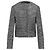 Gucci Chaqueta de tweed lamé a rayas Castaño