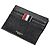 Thom Browne Pebble Grain Note Compartment Single Card Holder Black