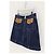 Louis Vuitton Minifalda vaquera con detalles de cremallera de cuero Azul - vista 2