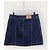 Louis Vuitton Minifalda vaquera con detalles de cremallera de cuero Azul - vista 4