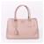 Prada Borsa a Spalla Saffiano Beige Chiaro Medium Marrone - vista 2