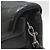 Saint Laurent Borsa a tracolla Loulou Toy in pelle nera con monogramma argento Nero - vista 10