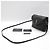 Saint Laurent Borsa a tracolla Loulou Toy in pelle nera con monogramma argento Nero - vista 2