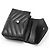 Saint Laurent Borsa a tracolla Loulou Toy in pelle nera con monogramma argento Nero - vista 6