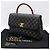 Chanel Borsa a tracolla Coco Handle Large in lucertola nera Black Caviar Nero - vista 2