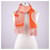 Hermès Sciarpa in cashmere Graphic Line Wave Arancione  - vista 13