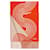 Hermès Sciarpa in cashmere Graphic Line Wave Arancione  - vista 4