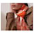 Hermès Sciarpa in cashmere Graphic Line Wave Arancione  - vista 6