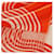 Hermès Sciarpa in cashmere Graphic Line Wave Arancione  - vista 7