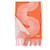 Hermès Sciarpa in cashmere Graphic Line Wave Arancione  - vista 8