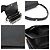 Marni Borsa a tracolla Trunk Medium in Saffiano nero con finiture dorate - vista 6