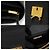 Marni Borsa a tracolla Trunk Medium in Saffiano nero con finiture dorate - vista 7