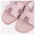 Hermès Oran Damen Hausschuhe Hellrosa Pink - Ansicht 2