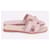 Hermès Oran Damen Hausschuhe Hellrosa Pink - Ansicht 5