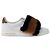 Louis Vuitton Sneakers basse Frontline in shearling e pelliccia di visone da donna Bianco Marrone - vista 5