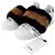 Louis Vuitton Sneakers basse Frontline in shearling e pelliccia di visone da donna Bianco Marrone - vista 6