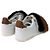 Louis Vuitton Sneakers basse Frontline in shearling e pelliccia di visone da donna Bianco Marrone - vista 7