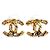 Chanel Orecchini CC Logo Coco Metallizzati con Cristalli Oro D'oro - vista 2