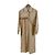 Hermès Gabardina asimétrica de mezcla de cuero para mujer Beige Castaño - vista 3