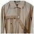 Hermès Gabardina asimétrica de mezcla de cuero para mujer Beige Castaño - vista 5